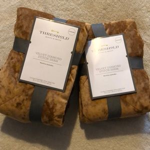 Threshold Velvet Diamond Stitch Sham